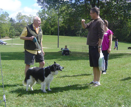 Wendy and her new dad at the 2010 GLBCR Rescue Reunion Picnic.